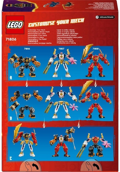 LEGO® Ninjago Cole’un Toprak Elementi Robotu 71806 7+ Yaratıcı Oyuncak Yapım Seti - 235 Parça