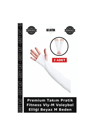 Premium Takım Pratik Fitness Vly-m Voleybol Elliği Beyaz M Beden