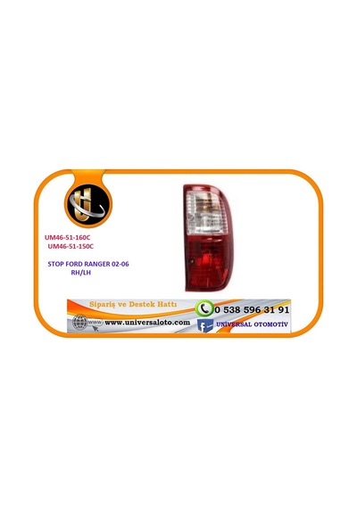 Stop Lambası Ford Ranger 2002 2006 Sağ
