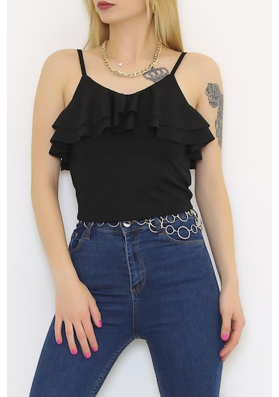 Zhlbutik Yaka Fırfırlı Bluz Atlet 001