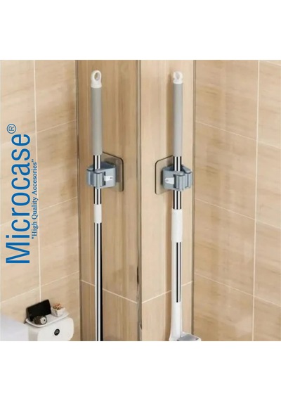 Yapışkanlı Plastik Mop Tutucu Pratik Organizer Temizlik Fırçası Süpürge Tutucusu Al4455 Plastik 10 X Diğer