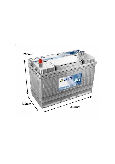 Varta H17 Akü 105Ah / 494329243