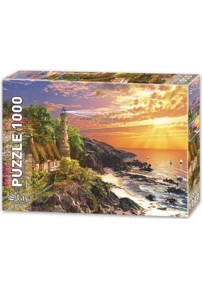 Star Puzzle 1000 Parça Taş Kulube Puzzle