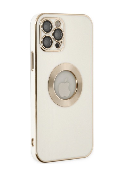 Apple iPhone  Uyumlu,  12 Pro Max Kılıf Store Silikon - Beyaz