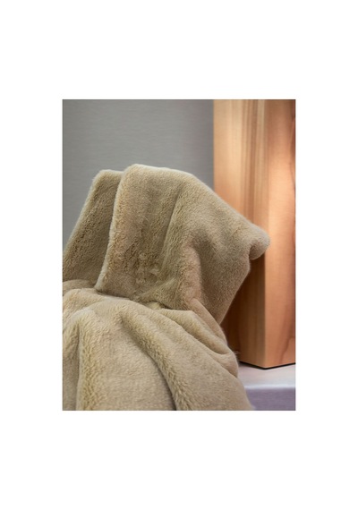 Zp Toscana 800 Gr, I Thal Bej Krem Peluş Kumaş 100x150cm Rabbt Tekstil Ev Tekstili Bej Bej