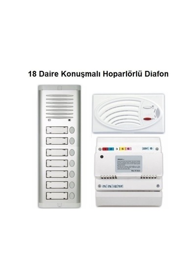 18 Daire Konuşmalı Hoparlörlü Diafon