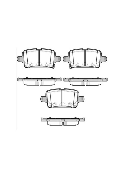 Opel İnsignia Arka Fren Balatasi 2018-2023 39037199 Mga55678 1.5 Cdtı, 1.6 Cdtı