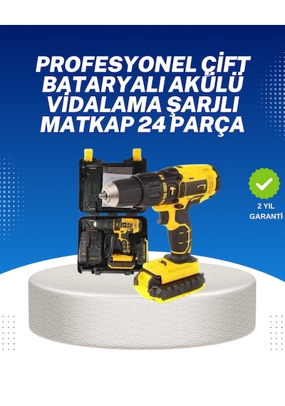 Ev - 175 - Ve Atölye İçin 12v Akülü Matkap Plastik Mandren Ve - Glblseme - Metal Şanzıman
