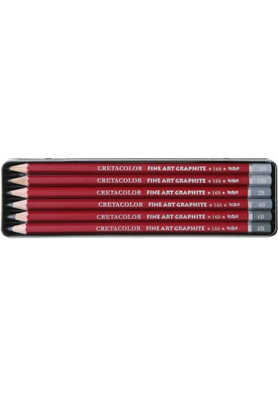 Cretacolor Fine Art Graphite Dereceli Karakalem Eskiz Çizim Seti N11.138