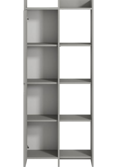 Offer Çok Raflı, Tek Kapaklı Kitaplık Kilim - 180 Cm, Ev-ofis, Kütüphane - Sis Gri Sis Gri