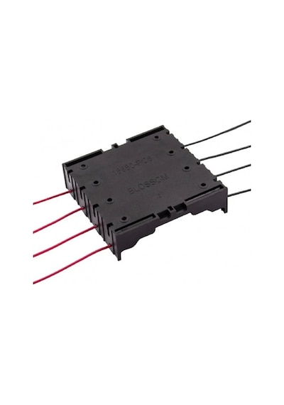 18650 Pil Yuvası 4 Lü Paralel 4 Adet 3.7v Paralel Lityum Lion Batarya Kutusu Mobil Güç Kaynağı