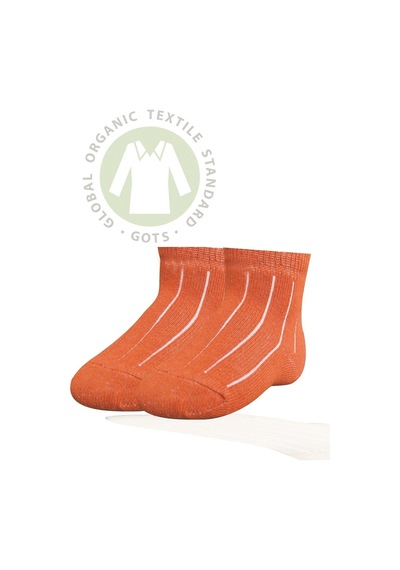 Kitikate Bibaby Biorganik Simple Bebe Çorap 68368 Kiremit