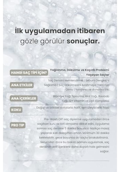 Scalpify Biberiyeli Pre-wash Yağ 20 Mililitre Saç Derisi Bakımı & Nem Desteği