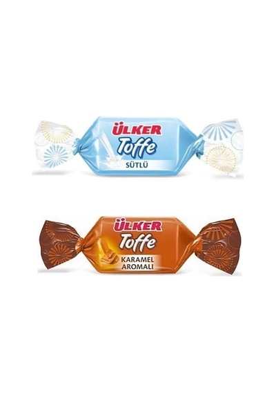 Karışık Toffe Yumuşak Şeker 1 Kg. Sütlü Ve Karamel Aromalı