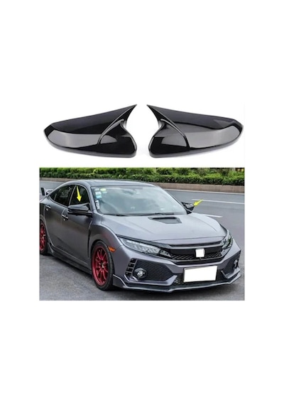 Honda Civic Fk7 Yarasa Ayna Kapağı Piano Black Parlak Siyah