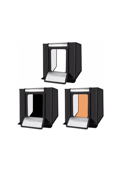 80x80x80 Led Işıklı Ürün Fotoğraf Çekim Kabini - Büyük Boy Stüdyo Çadırı
