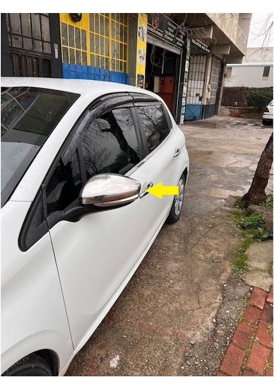 Ebal Otomotiv Peugeot 208 Krom Ayna Kapağı 2 prç. 2012 ve üzeri Paslanmaz Çelik