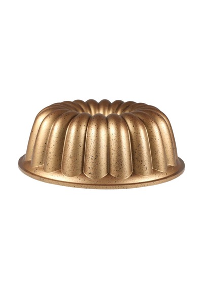 Serenk Fun Cooking Arya Alüminyum Döküm Granit Kaplama Kek Kalıbı 25 Cm Sarı