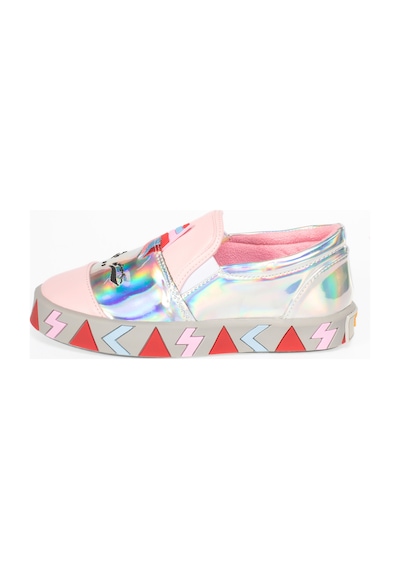 Unique Kısa Hologram Ortopedik Kız Çocuk Sneakers Gri