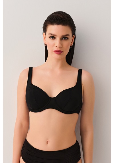Suwen Balenli Bikini Üst Sbn26950012 Siyah