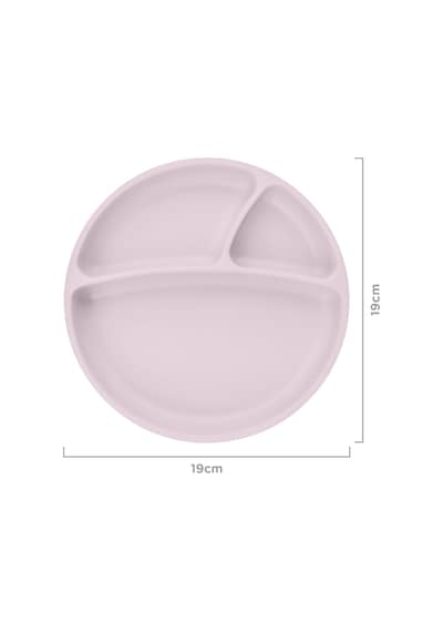 Vakumlu Mama Tabağı Porsiyon - Misty Lilac