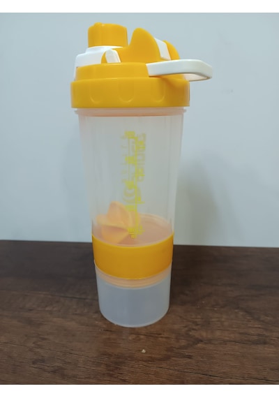 Sızdırmaz Ve Ve Vidalı Kapaklı Plastik Shaker Seşaf Sarı
