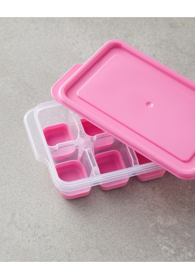 Posuda Plastik Buz Kalıbı Pembe Pembe