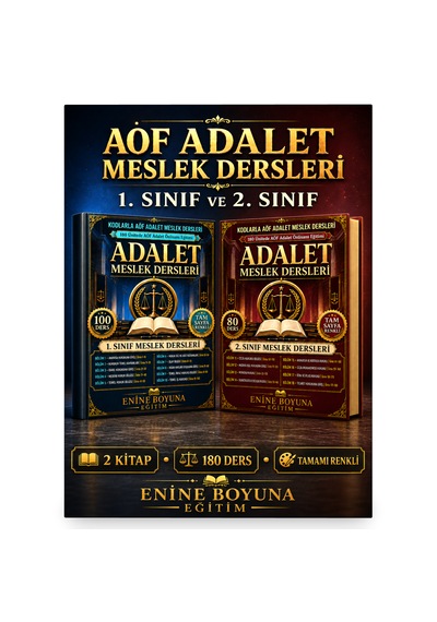 Kodlarla Aöf Adalet Meslek Dersleri 1. Ve 2. Sınıf