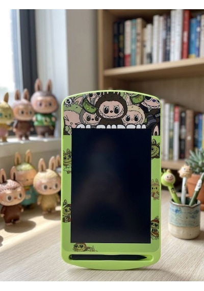 Mucit Home Labubu Detaylı Kalemli Çocuk Tablet-karne Okul si Yaz Sil Yazı Tahtası
