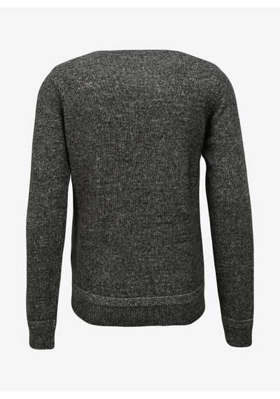 Fred Mello Bisiklet Yaka Slim Fit Siyah Erkek Kazak Fm23w37mg
