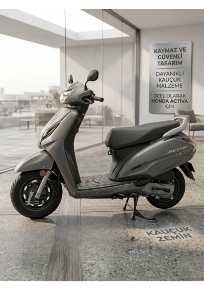 Beylini Honda Activa Uyumlu Kauçuk Paspas Kaymaz Taban Su Geçirmez Kolay Temizlenir Yeni Nesil Tüm Modeller