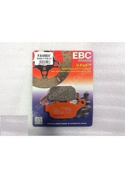 Suzuki Gw250 Inazuma Arka Fren Balatası Ebc Fa496V Yarı Sinterli