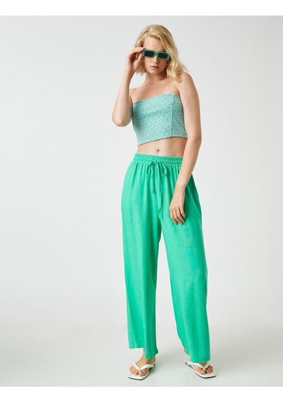 Koton Bol Paça Pantolon Beli Bağlamalı Keten Karışımlı Yeşil 2sak40116cw 2SAK40116CW750 Yeşil Koton Bol Paça Pantolon Beli Bağlamalı Keten Karışımlı Yeşil 2sak40116cw 2SAK40116CW750 Yeşil