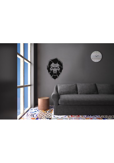 Kurt Adam Folyo Sticker 30cm Uzunluk Siyah