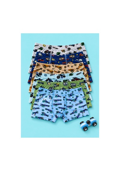 Meyzz Erkek Çocuk Ultra Rahat Pamuklu Desenli Boxer 6'lı Çok Renkli - 882950513 Çok Renkli Meyzz Erkek Çocuk Ultra Rahat Pamuklu Desenli Boxer 6'lı Çok Renkli - 882950513 Çok Renkli