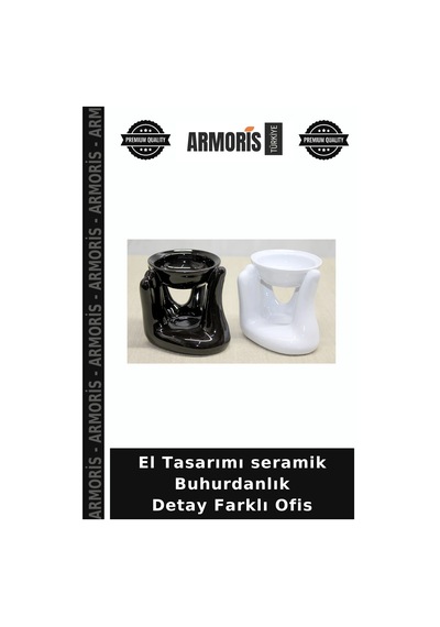 El Tasarımı Seramik Buhurdanlık Detay Farklı Ofis Çok Renkli