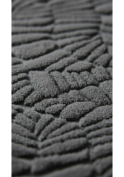 Grid Antrasit Ayak Havlusu - 70x130cm, 790gr, %100 Pamuk, Spa Ve Otel Banyo Paspası, Günlük Kullanıma Antrasit
