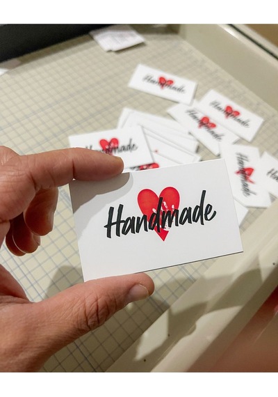 E-ticaret Teşekkür Kartı Handmade Yazılı 5x8 Cm 100 Adet