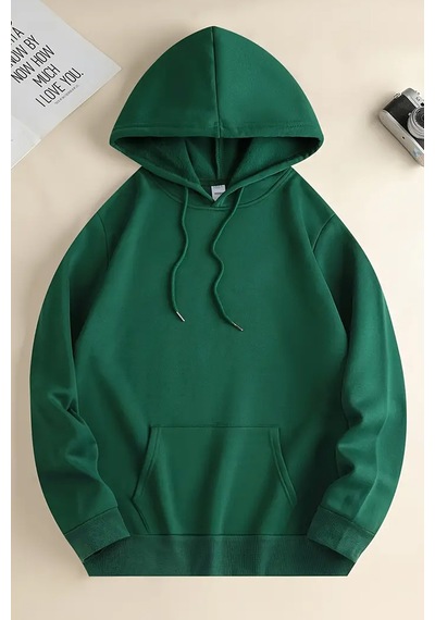 Vangogh Baskılı Oversize Sweatshirt Yeşil