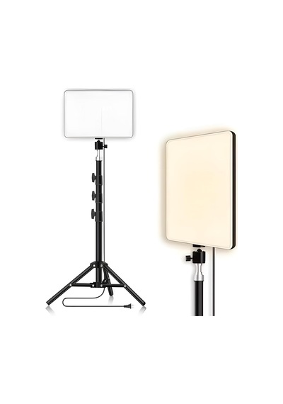 Led Video Işık Seti - Ayarlanabilir Tripod, Usb Kontrollü Sıcak/soğuk Işık, 3 Mod & 10 Parl