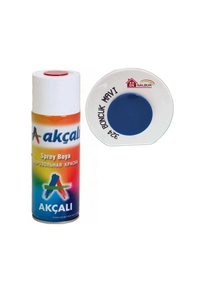 Akçalı Sprey Boya 400 Ml 324 Boncuk Mavi Çok Renkli