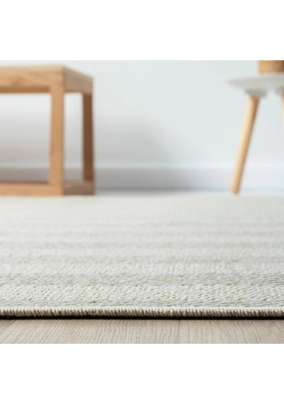 Krem Beyaz Kılçık Desenli Modern Halı - L665krbo Krem - Beyaz
