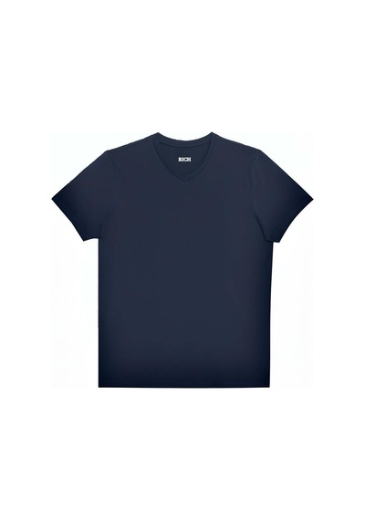Rich Erkek 4'lü Paket Kısa Kollu V Yaka T-shirt Çok Renkli