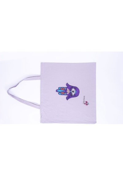 Özel Tasarım Handmade Bez Çanta Gri