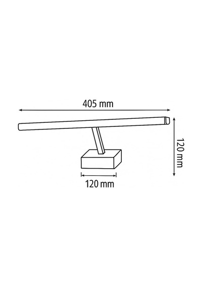 Kanarya 40 Cm 8w Led Ayna &amp Resim Apliği Krom / 4200k Gün Işığı, 720 Lümen, Ip45 Su Korumalı, 64w Eşdeğer, Diğer