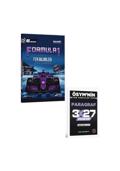 Son Viraj 2027 6. Sınıf Fen Bilimleri Formula 1 Soru Bankası+ Evp Akademi Paragraf