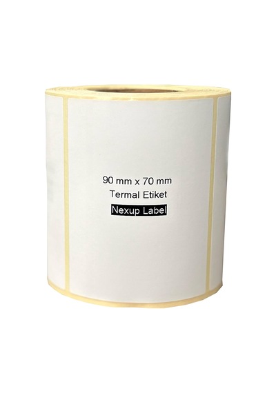 90x70 Mm Termal Etiket, Barkod/adres/kargo Termal Etiketleri, Ve Diğer Yazıcılarla Uyumlu