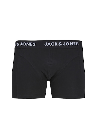 Jack & Jones Erkek 3'lü Düz Renk Boxer Paketi Black Siyah