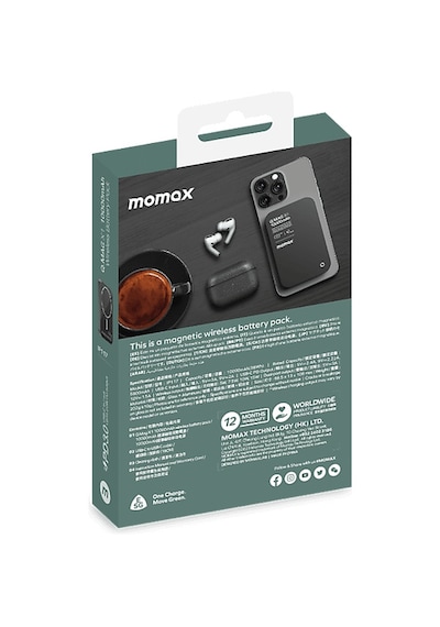 Momax Q Mag X1 10000 mAh MagSafe Powerbank Siyah Momax Q Mag X1 10000 mAh MagSafe Powerbank Siyah