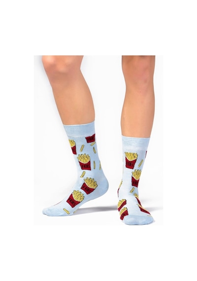 Ozzy Socks 2'Li Fries Desen Kutu Çok Renkli